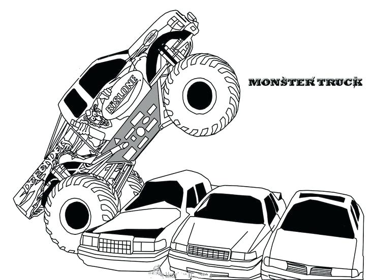 736x552 Batman Monster Truck Coloring Pages Monster Truck Coloring Pages - Monster Truck Sketch