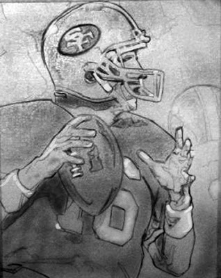 318x400 Sketch Portrait Joe Montana, Sketches You Get The Idea - Montana Sketch
