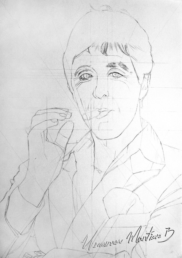 752x1063 Sketch Tony Montana - Montana Sketch