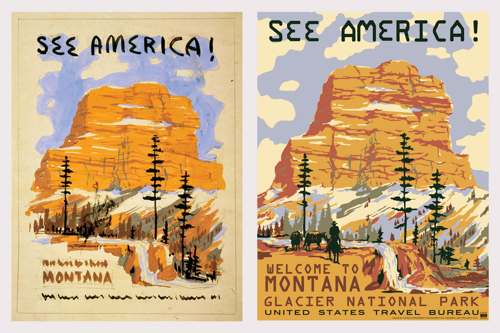 1598x1065 Aiga Eye On Design Nps100 See America Montana Sketch Rde Final Dl - Montana Sketch