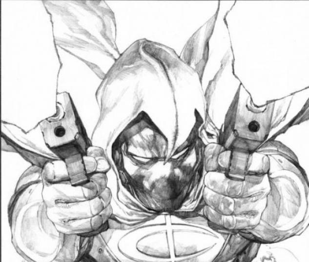 633x537 Vengeance Of The Moon Knight (2009) - Moon Knight Sketch