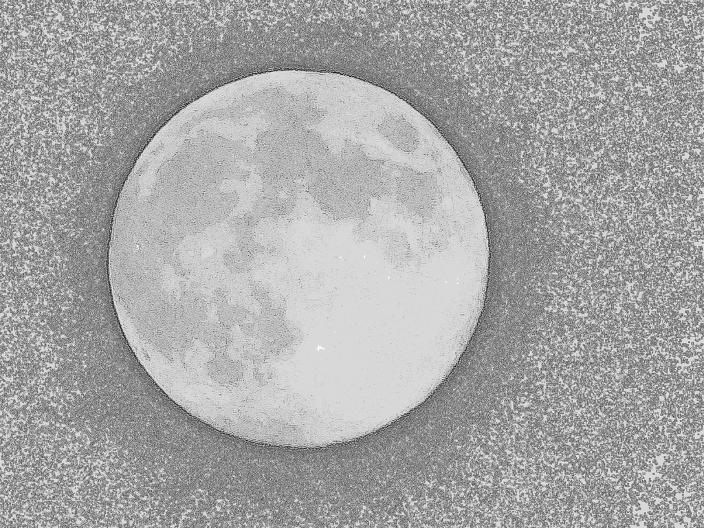 Pencil Drawing Of Moon