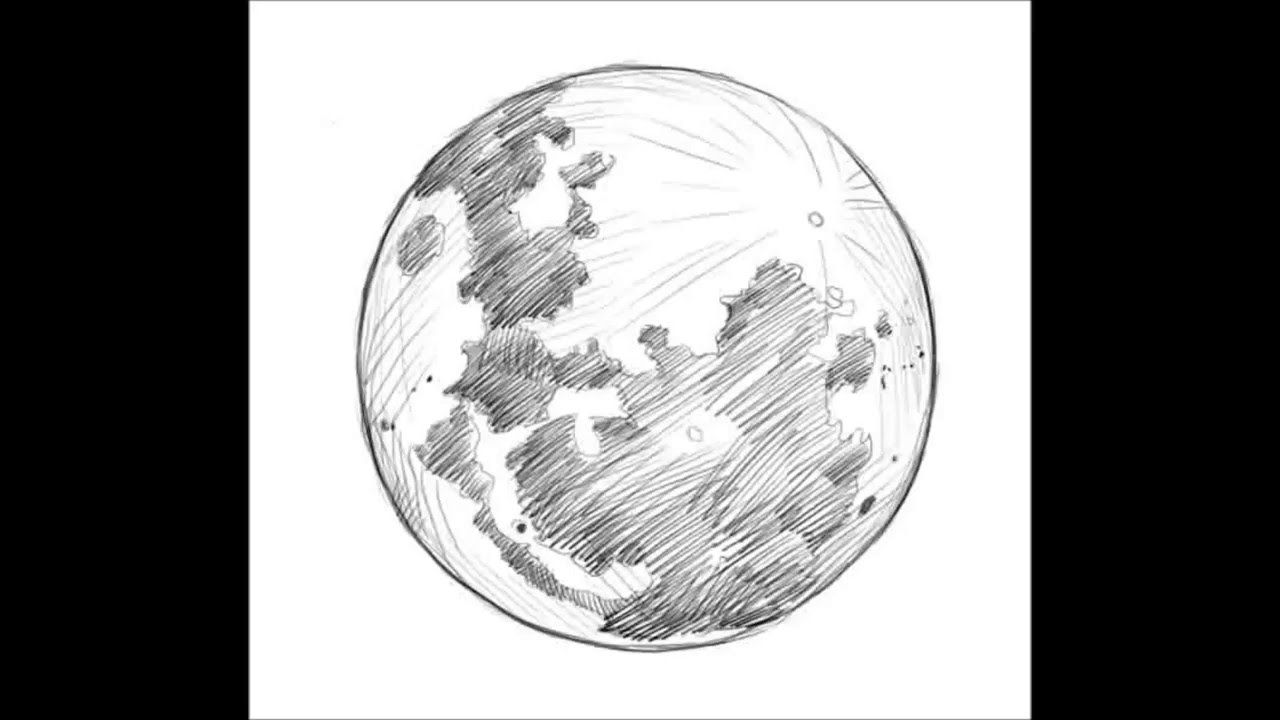 Moon Pencil Sketch At Explore Collection Of Moon