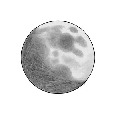 400x400 Lunar Sketches - Moon Sketch