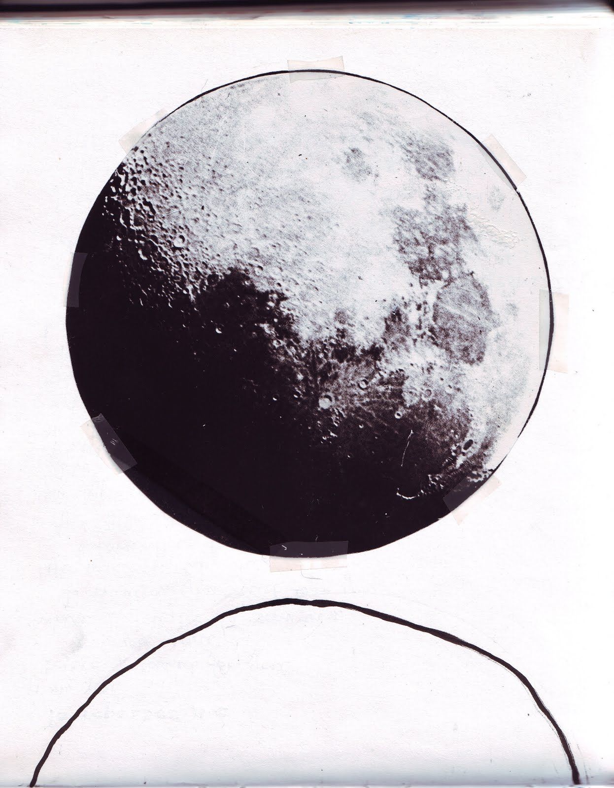 1246x1600 Moon Sketch Tattoos Moon Sketches, Sketches And - Moon Sketch