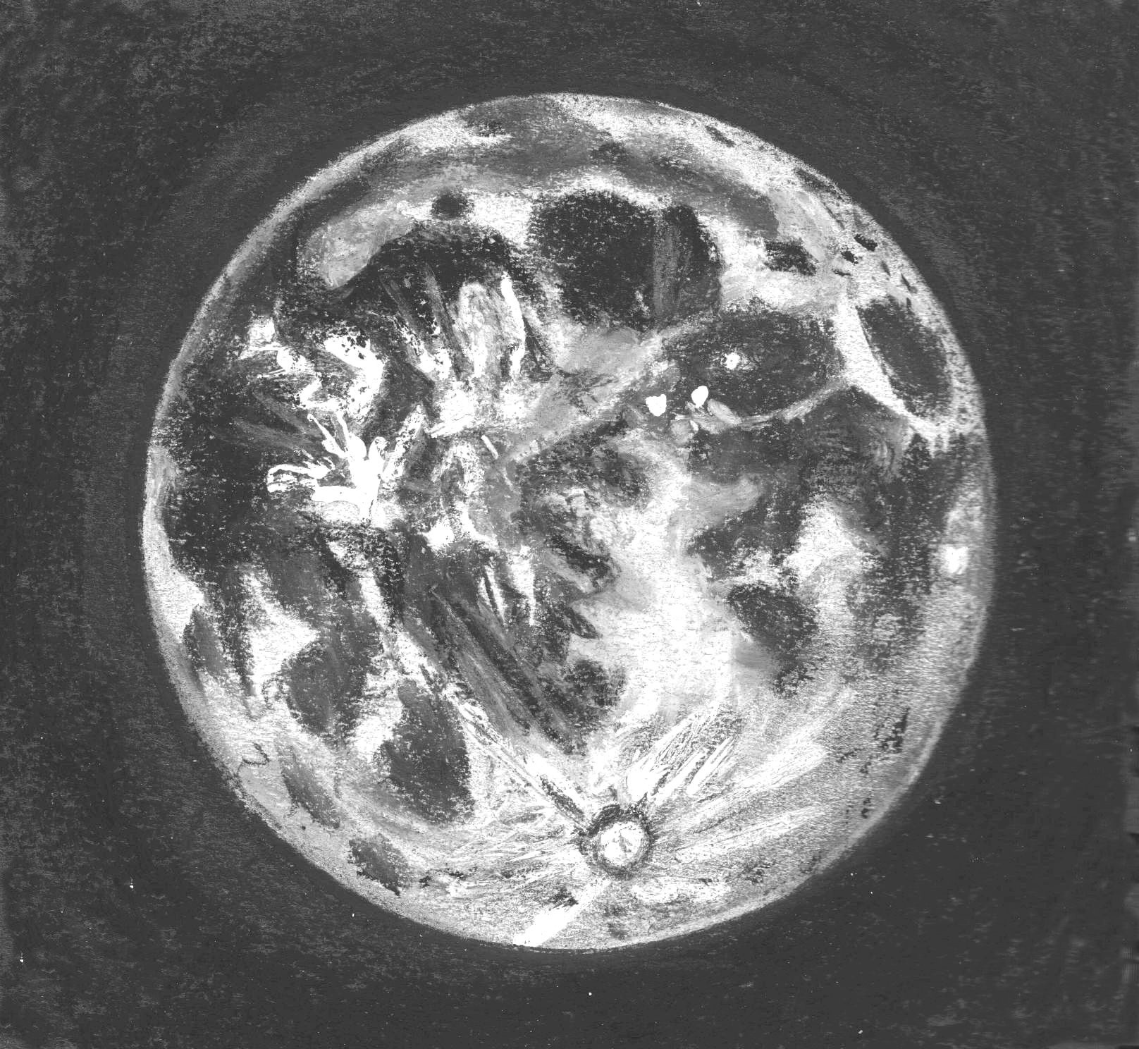 Moon Sketch at PaintingValley.com | Explore collection of Moon Sketch