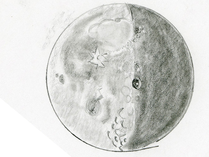 800x600 Chasing Galileo 21 Day Old Moon Comparison Jane Houston Jones - Moon Sketch Images