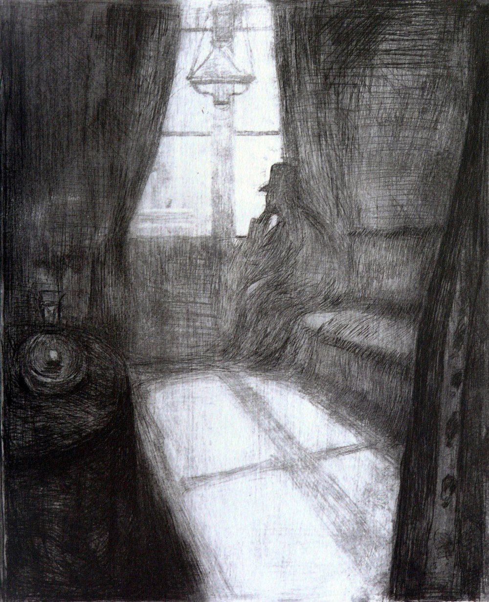 1000x1229 Edvard Munch - Moonlight Sketch