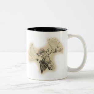307x307 Moose Head Coffee Amp Travel Mugs Zazzle - Moose Head Sketch
