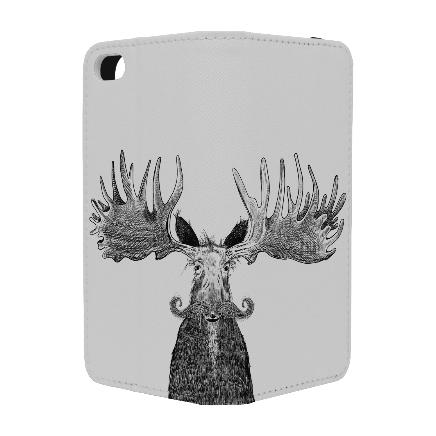 1500x1500 Funny Moose Sketch Full Flip Case Cover For Mobile Phone - Moose Sketch
