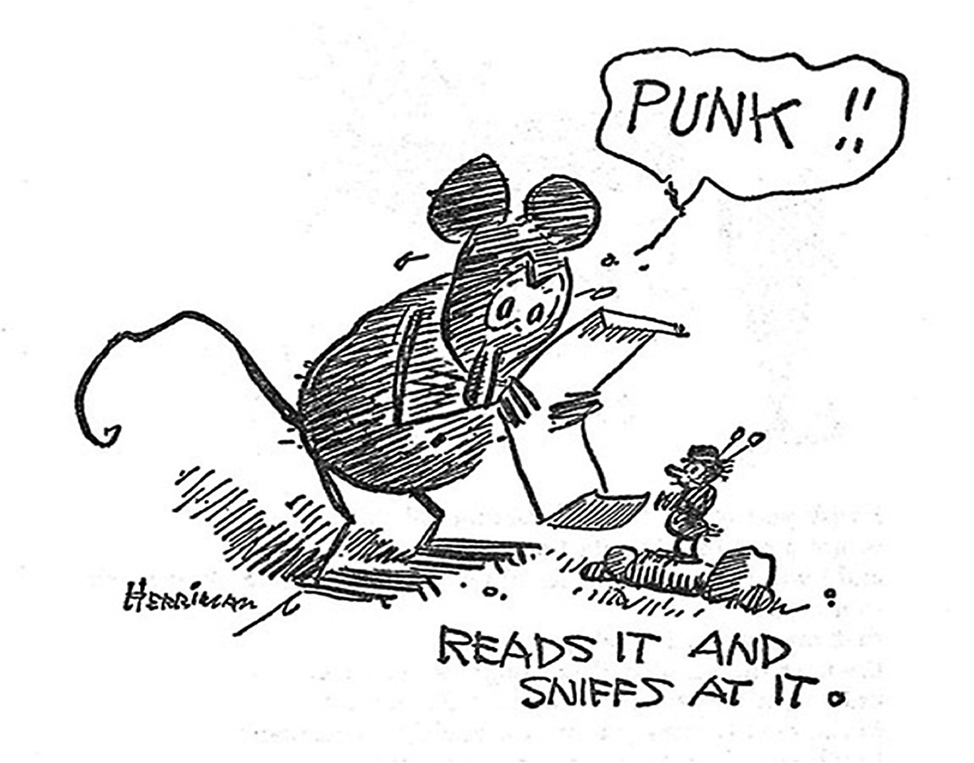 1364x1068 Archy Mopuse Sketch Trenton City Museum - Mop Sketch