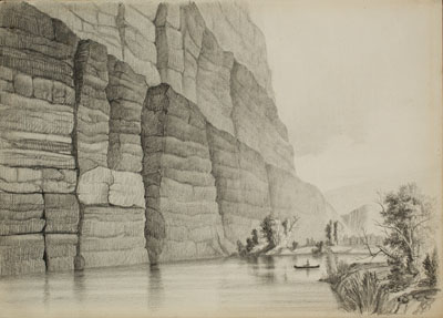400x287 Thomas Moran In Wyoming Art Museum University Of Wyoming - Moran Sketch