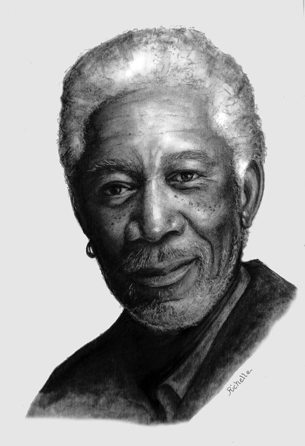 Morgan Freeman Sketch at PaintingValley.com | Explore collection of ...