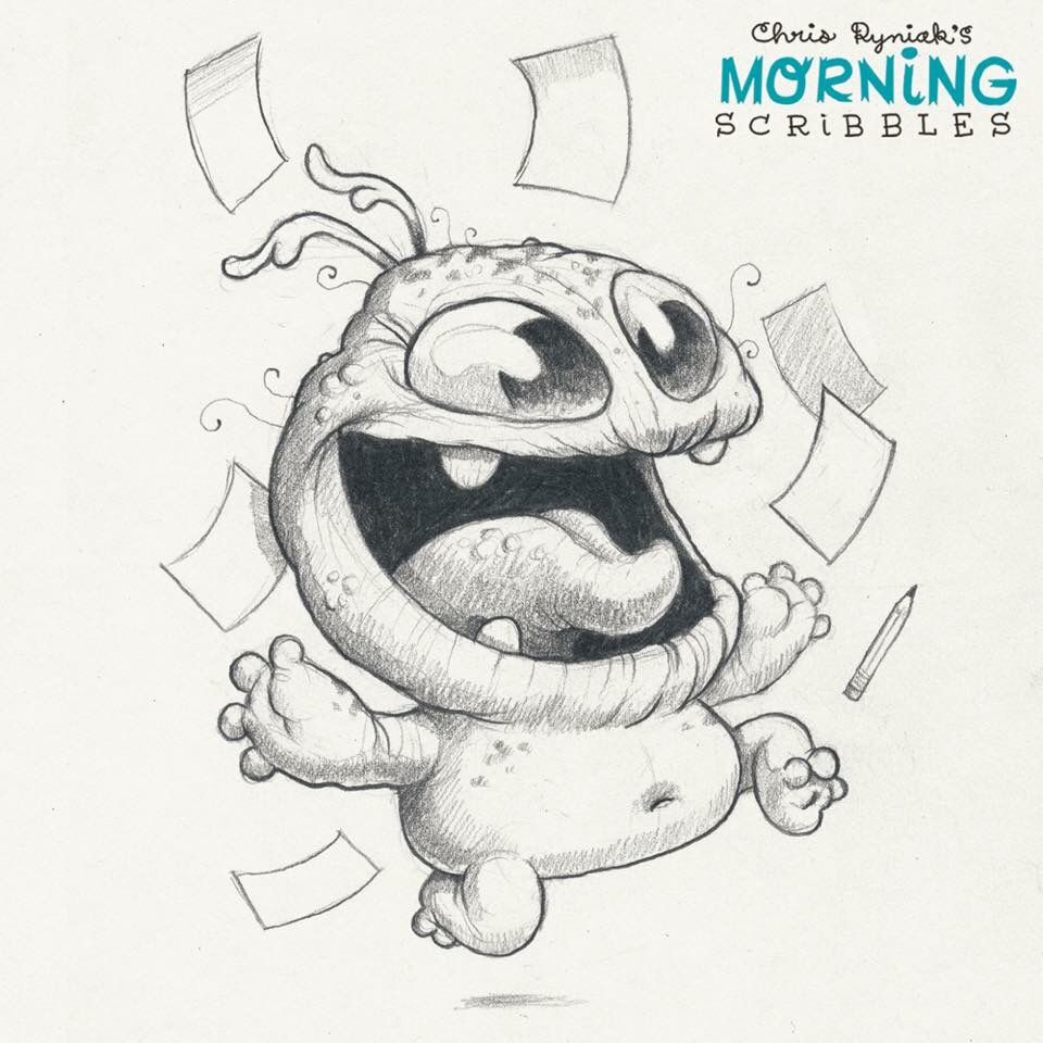 960x960 Cute Monster Morning Sketches From Chris Ryniak Monstry Risovat - Morning Sketch