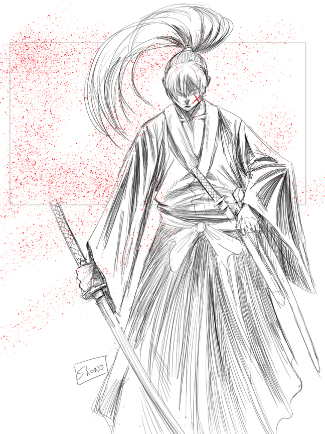 648x864 Morning Sketch 62915 Samurai X Make Comics Not Excuses - Morning Sketch