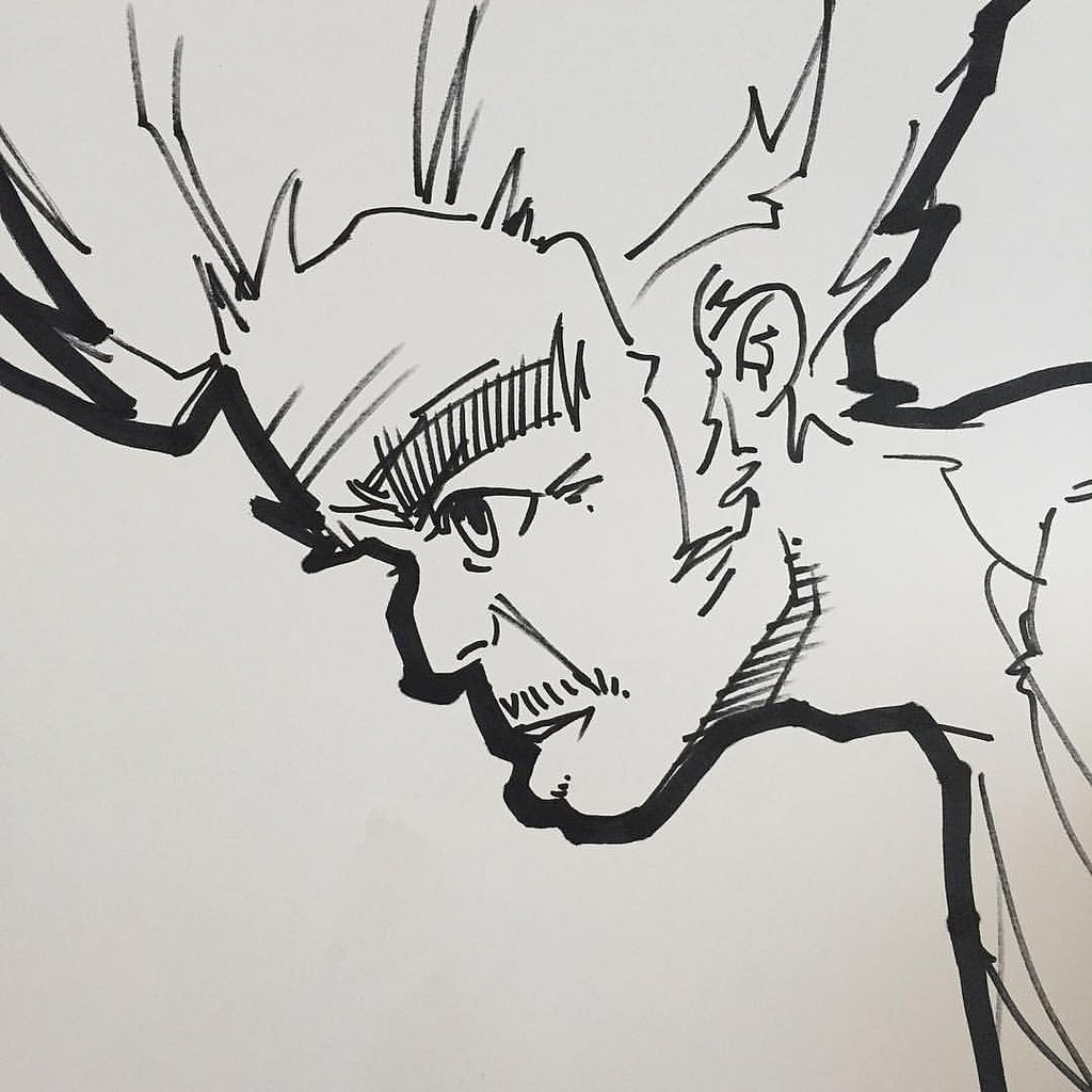 1024x1024 Morning Sketch Mike Shinoda - Morning Sketch