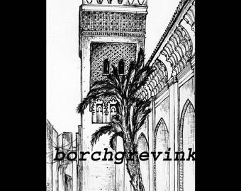 340x270 Moroccan Sketch Etsy - Moroccan Sketch