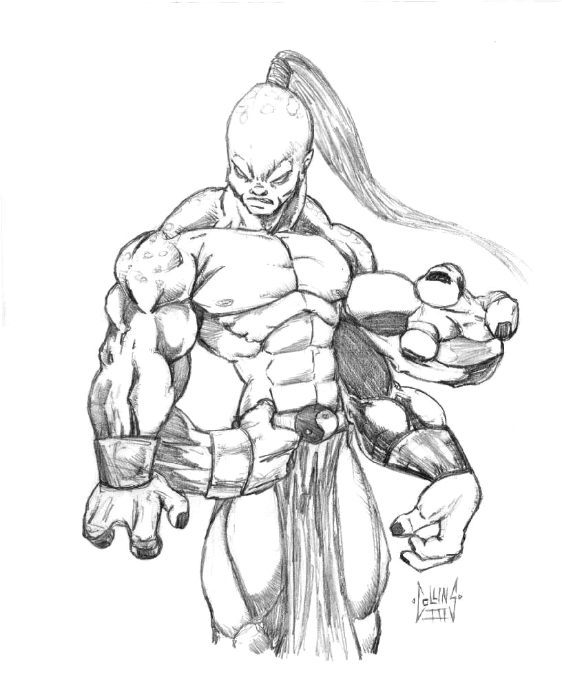816x978 Mortal Kombat Goro By Dw Deathwish - Mortal Kombat Sketches