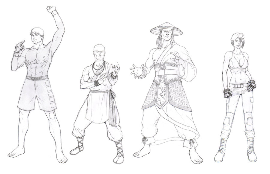 900x582 Mortal Kombat Sketches By Khazen - Mortal Kombat Sketches
