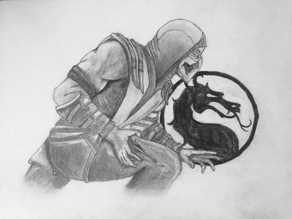 1024x768 Mortal Kombat Art Sketch - Mortal Kombat Sketches