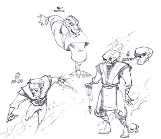 320x276 Pd Design Studio Sketches Mortal Kombat - Mortal Kombat Sketches