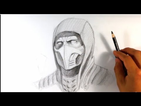 480x360 How To Draw Scorpion From Mortal Kombat X - Mortal Kombat Sketches