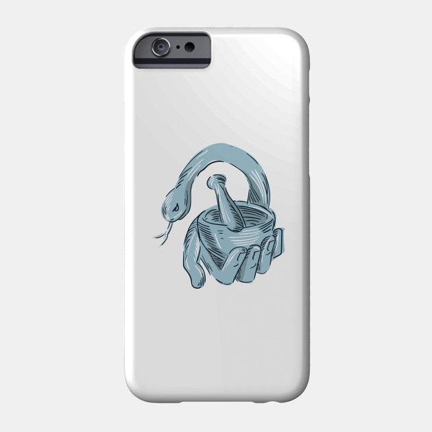 630x630 Hand Holding Mortar And Pestle Snake Drawing - Mortar And Pestle Sketch