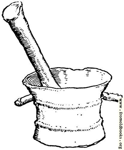 413x500 Pestle And Mortar In Bronze - Mortar And Pestle Sketch