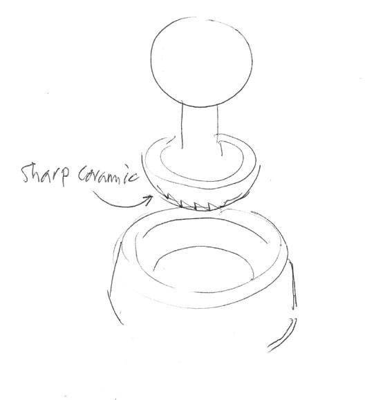 528x579 Smash - Mortar And Pestle Sketch