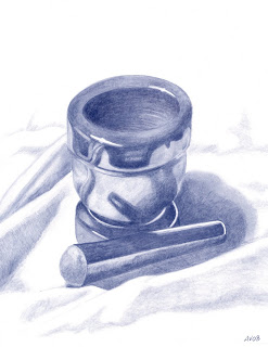 247x320 Back To The Drawing Board Mortar Amp Pestle - Mortar And Pestle Sketch