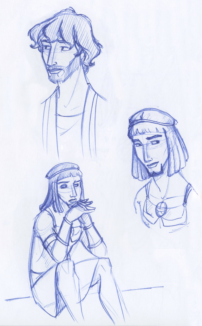 704x1133 Moses Sketch Montage By Kuabci - Moses Sketch