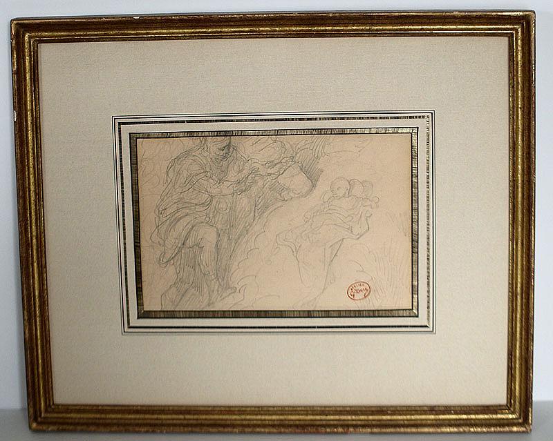 800x639 Untitled Pencil Sketch Of The Discovery Of Moses In The Bulrushes - Moses Sketch