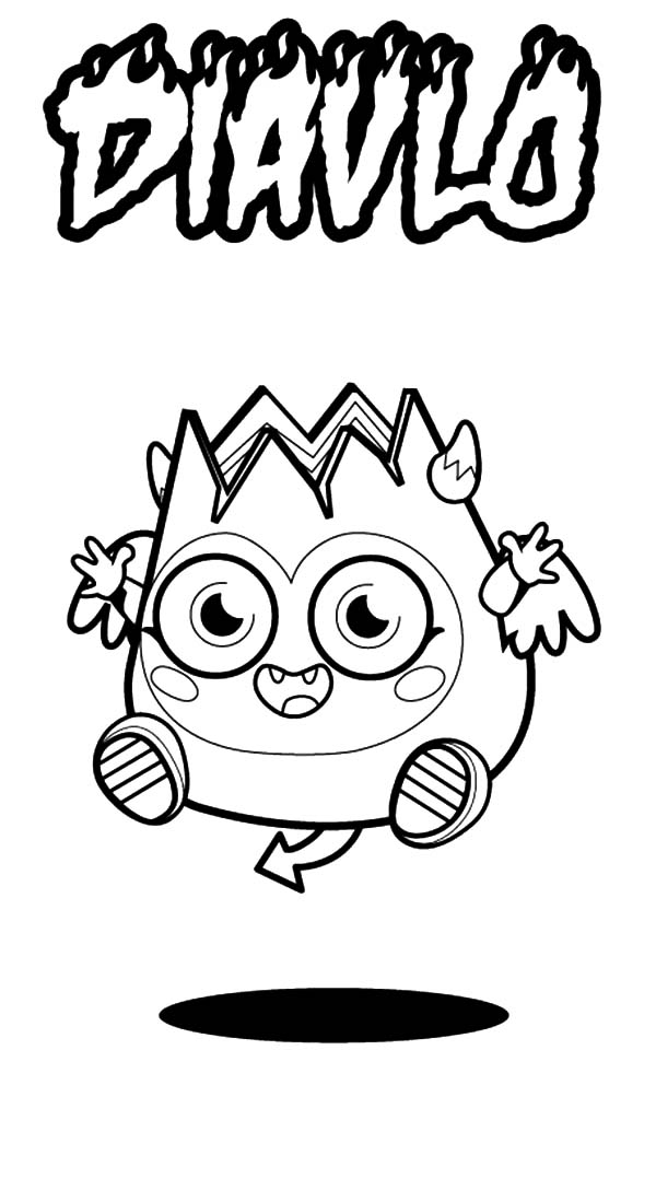 600x1077 Moshi Monsters Coloring Pages Diavlo Coloring Pages - Moshi Monsters Sketch
