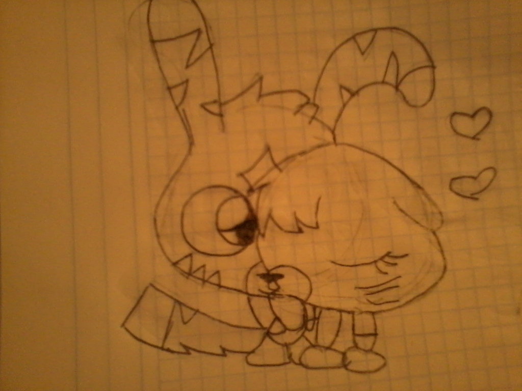 1024x768 Moshi Monsters Kxp Kiss Sketch By Princessforever14 - Moshi Monsters Sketch