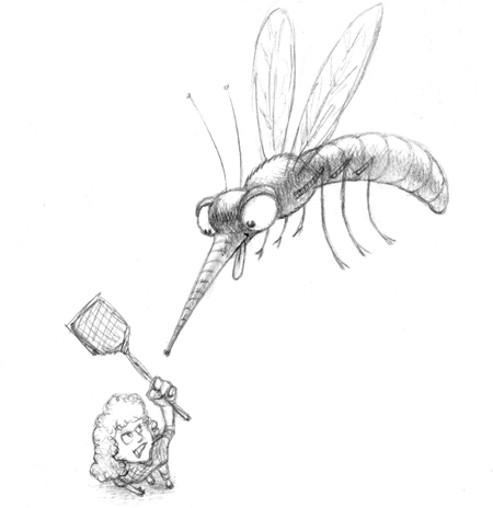 450x464 Mosquito Sketched Out - Mosquito Sketch