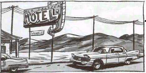 469x235 Jacques De Loustal Wim Wenders Paris Texas - Motel Sketch