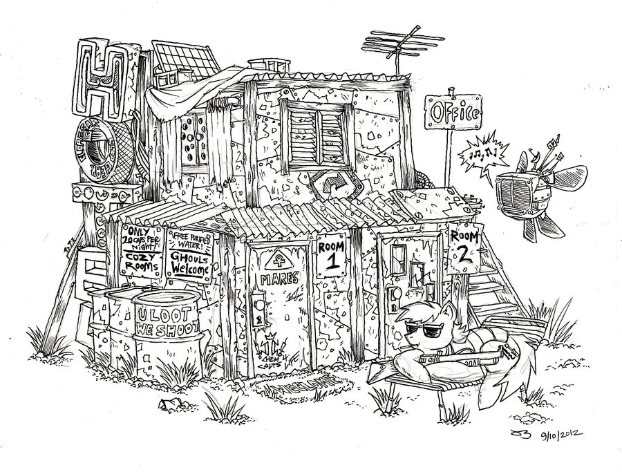 900x683 Radroach Motel. By Zs3 - Motel Sketch