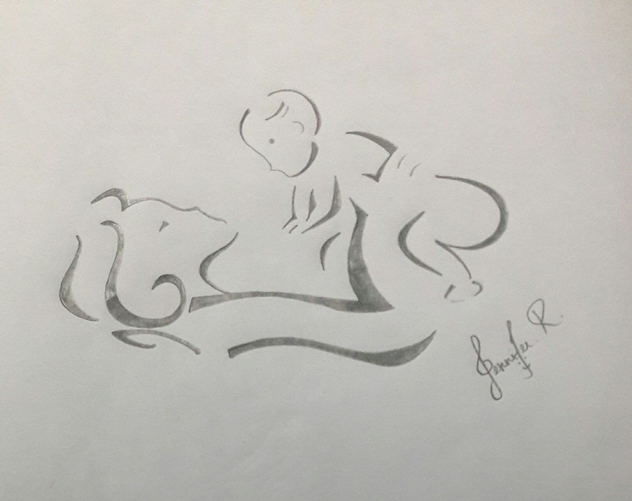 2171x1721 Mom And Baby Pencil Art - Mother And Baby Pencil Sketch