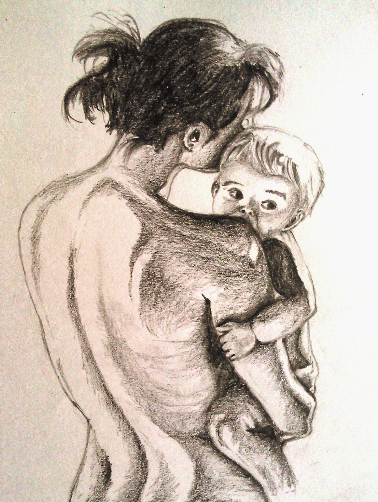 1204x1600 Sketch Mother And Child Bond Between Mother And Child Sketches - Mother And Child Sketch