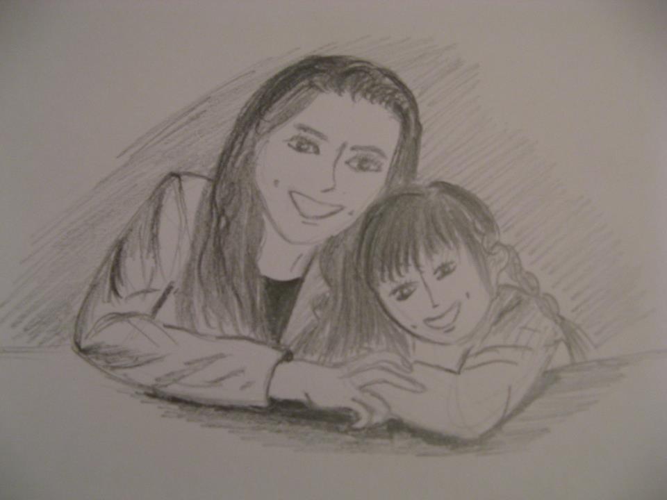 960x720 Mother And Daughter Sketch Miraculous Musings - Mother And Daughter Sketch