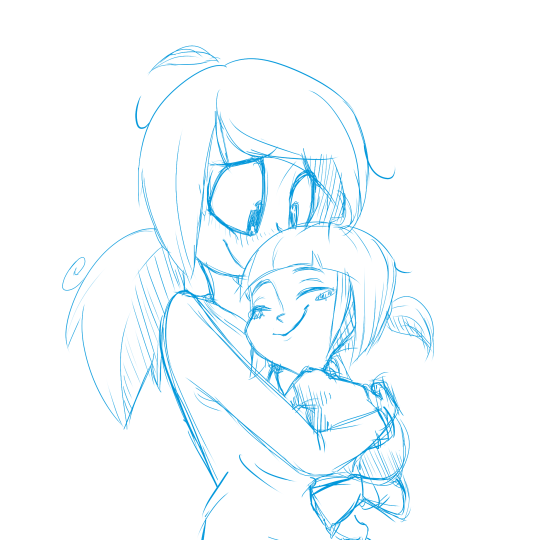 540x540 Mother And Daughter Sketch By Hoveringabout - Mother And Daughter Sketch