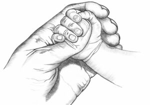 300x210 Sketch Of Mother And Daughter - Mother And Daughter Sketch