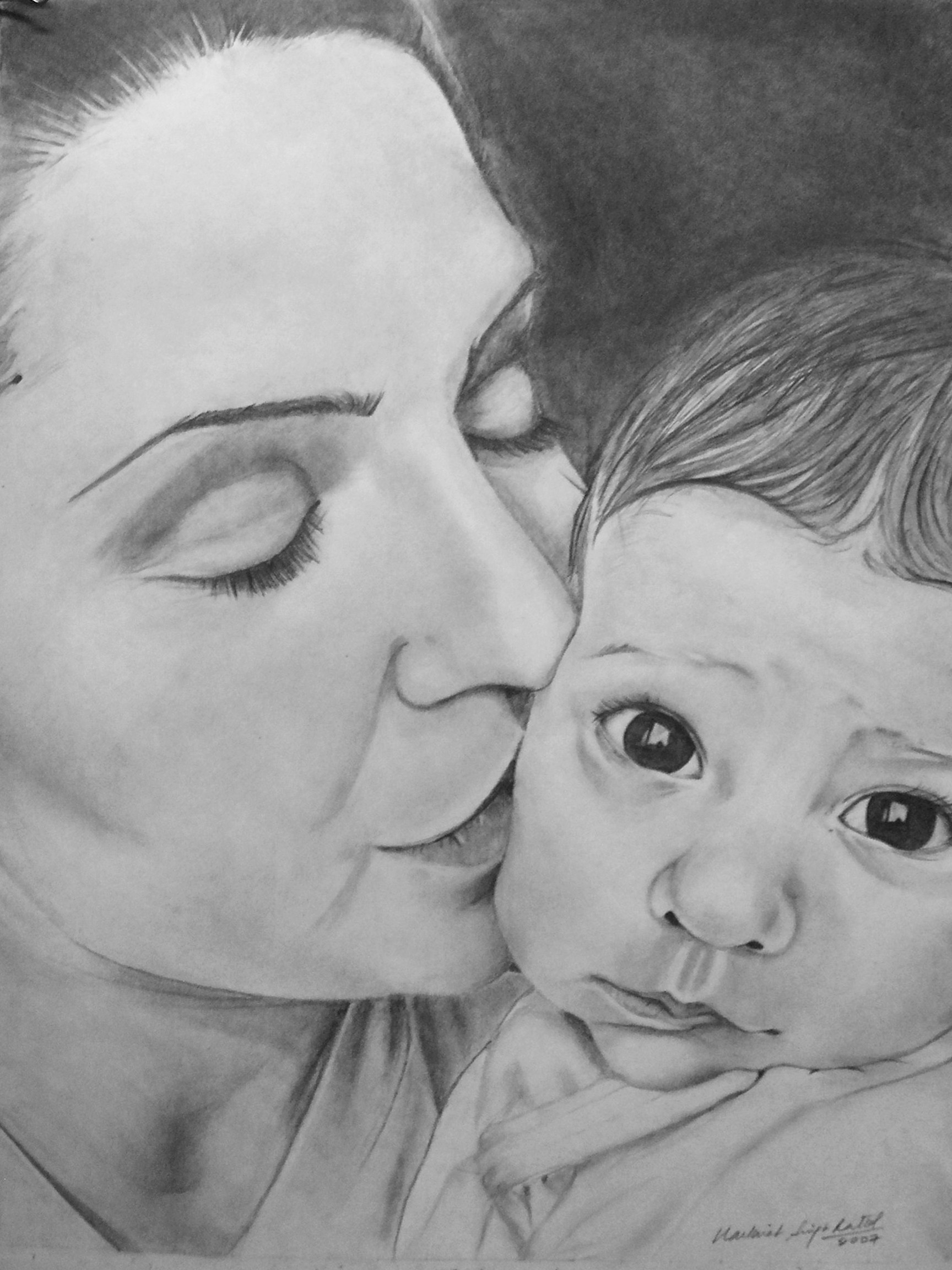 Mother Baby Sketch at Explore collection of Mother