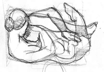 400x277 Mother And Child Sketch By Paulblim - Mother Child Sketch