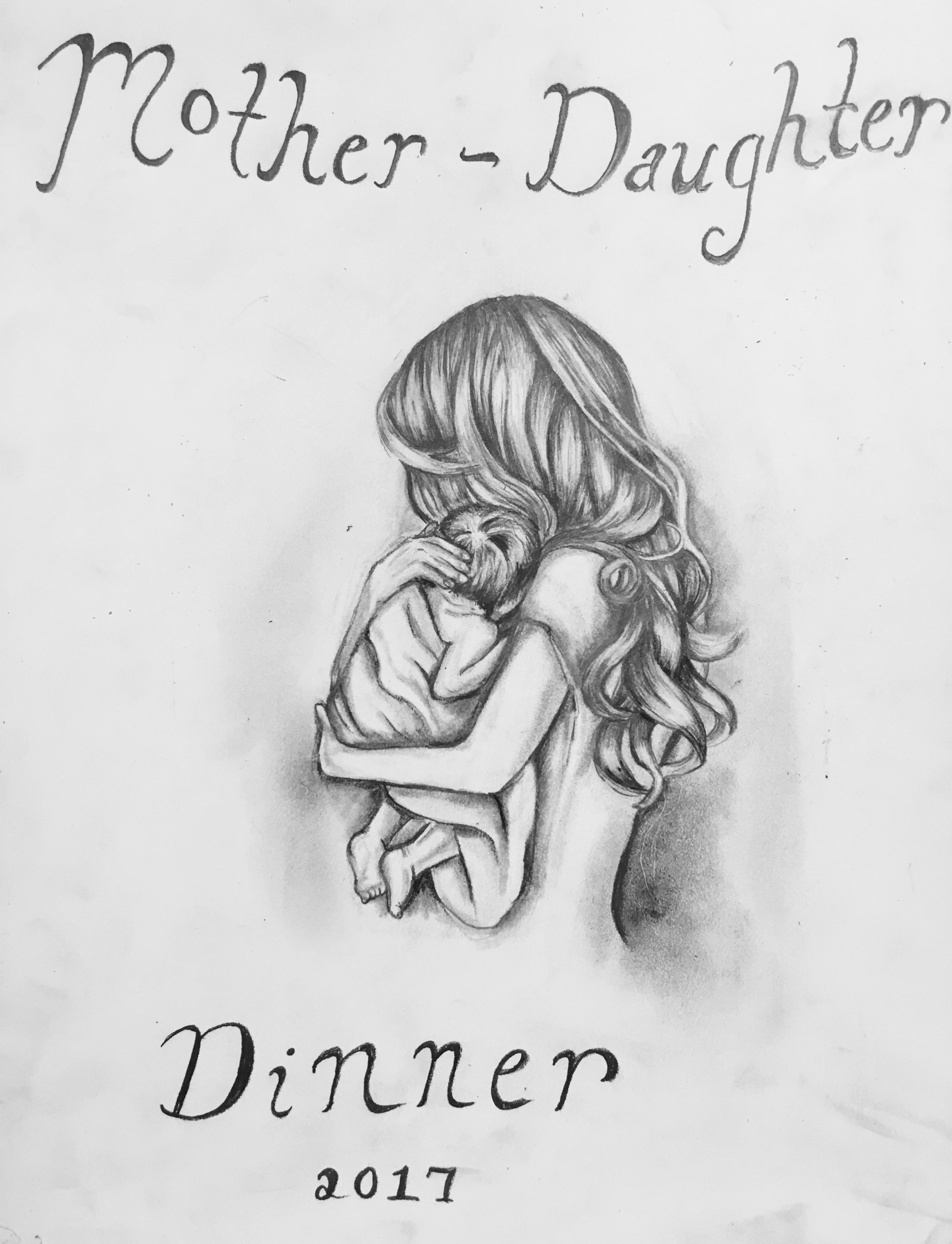 2990x3908 Ohs Motherdaughter Dinner - Mother Daughter Sketch