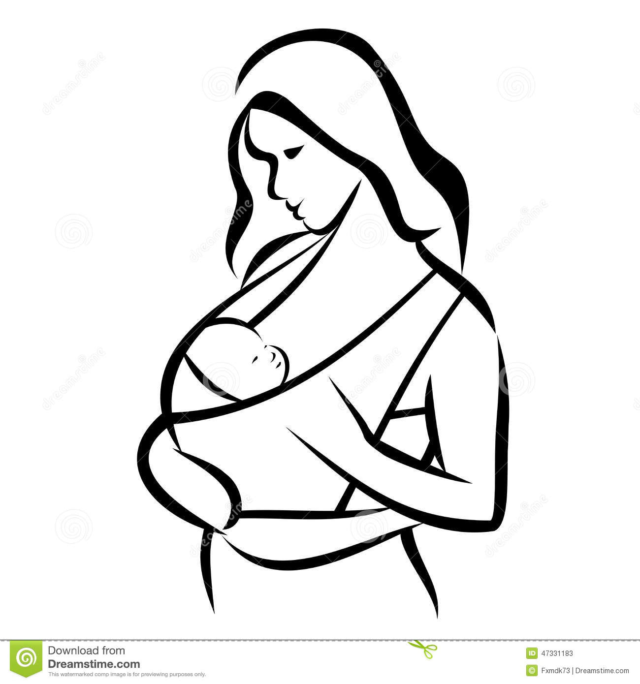 1300x1390 Sketches Of Mother Holding Baby Mother Drawing At Getdrawings - Mother Holding Baby Sketch