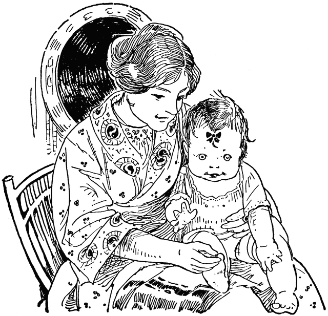 640x617 Mother Holding Child On Lap Clipart Etc - Mother Holding Child Sketch