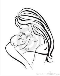 200x251 Simple Drawing Of Mother And Son Simple Illustration Of A Mother - Mother Holding Child Sketch