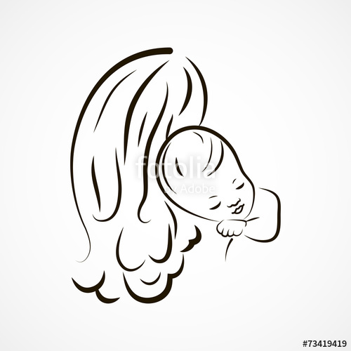 500x500 Mother And Baby Sketch Stock Image And Royalty Free Vector Files - Mother Sketch