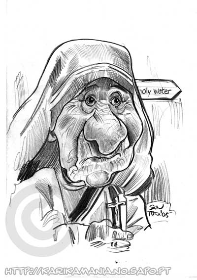 400x566 Mother Teresa Calcuta Sketch - Mother Teresa Sketch